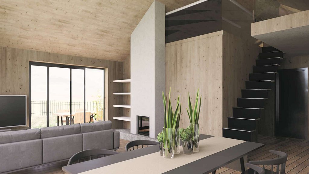 vikendova chata interier ARCHITEKTIV