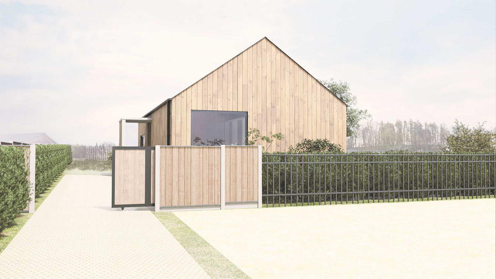 vikendova chata prijezd ARCHITEKTIV