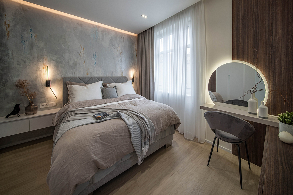 loznice dekor drevo ARCHITEKTIV