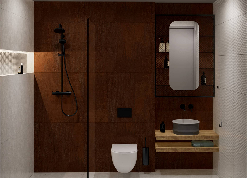 koupelna a vizualizace pro Objectum
