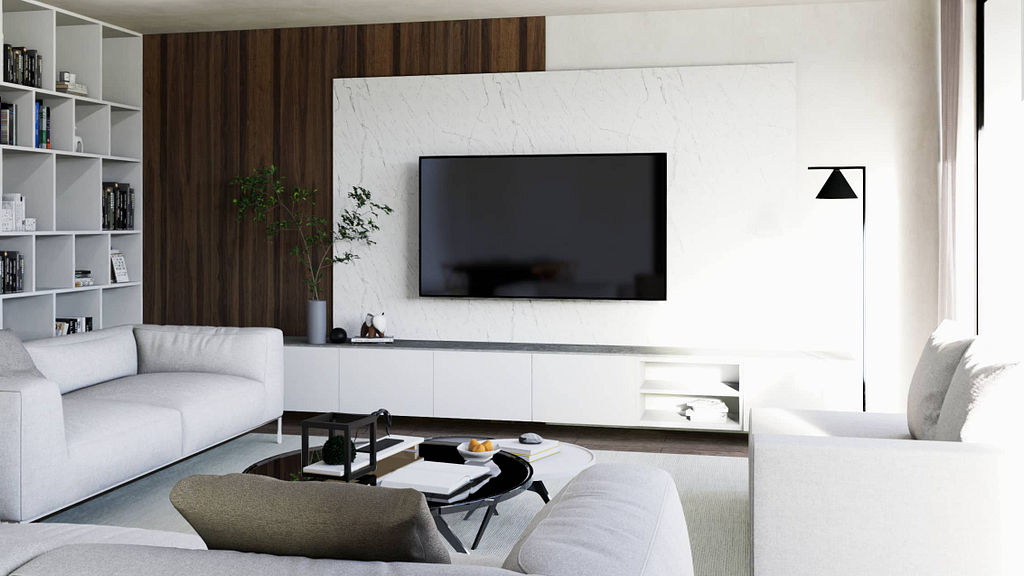 obývací pokoj a vizualizace pro Objectum