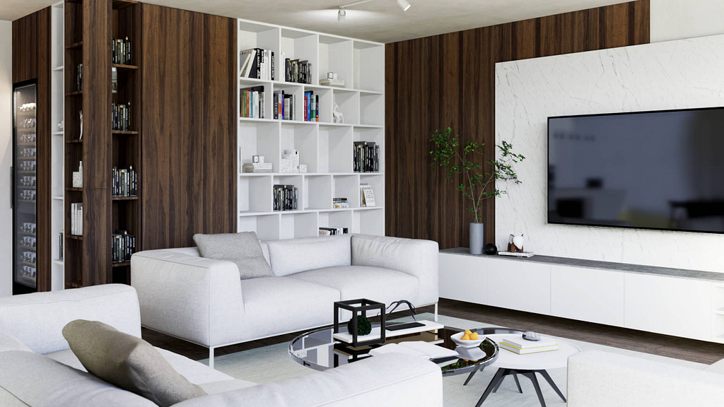 obývací pokoj a vizualizace pro Objectum