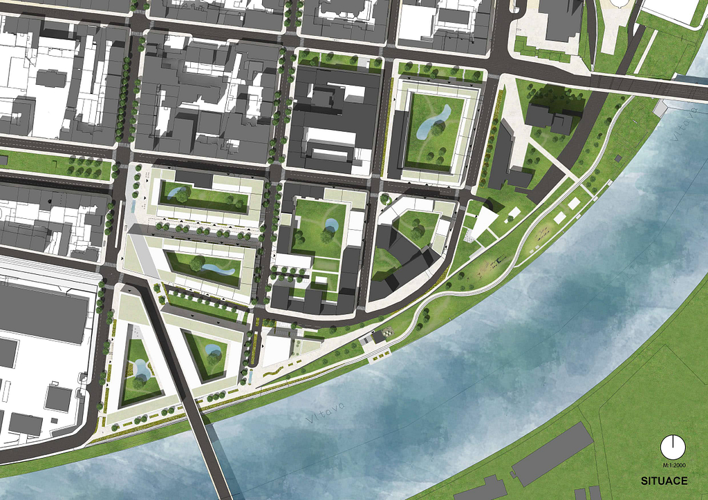 urbanistický návrh Holešovic