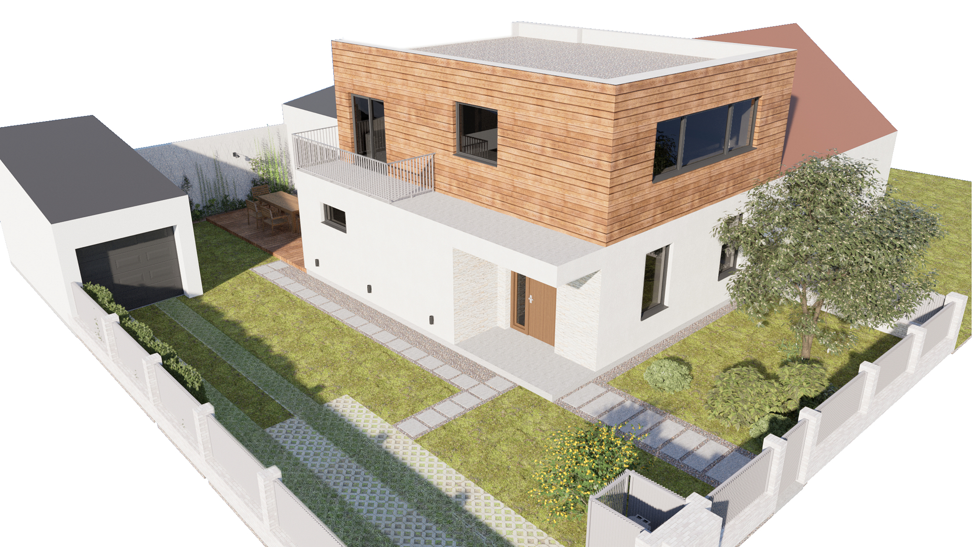 návrh fasády, rekonstrukce RD, Ing. arch. Ivana Volková, Architektiv,