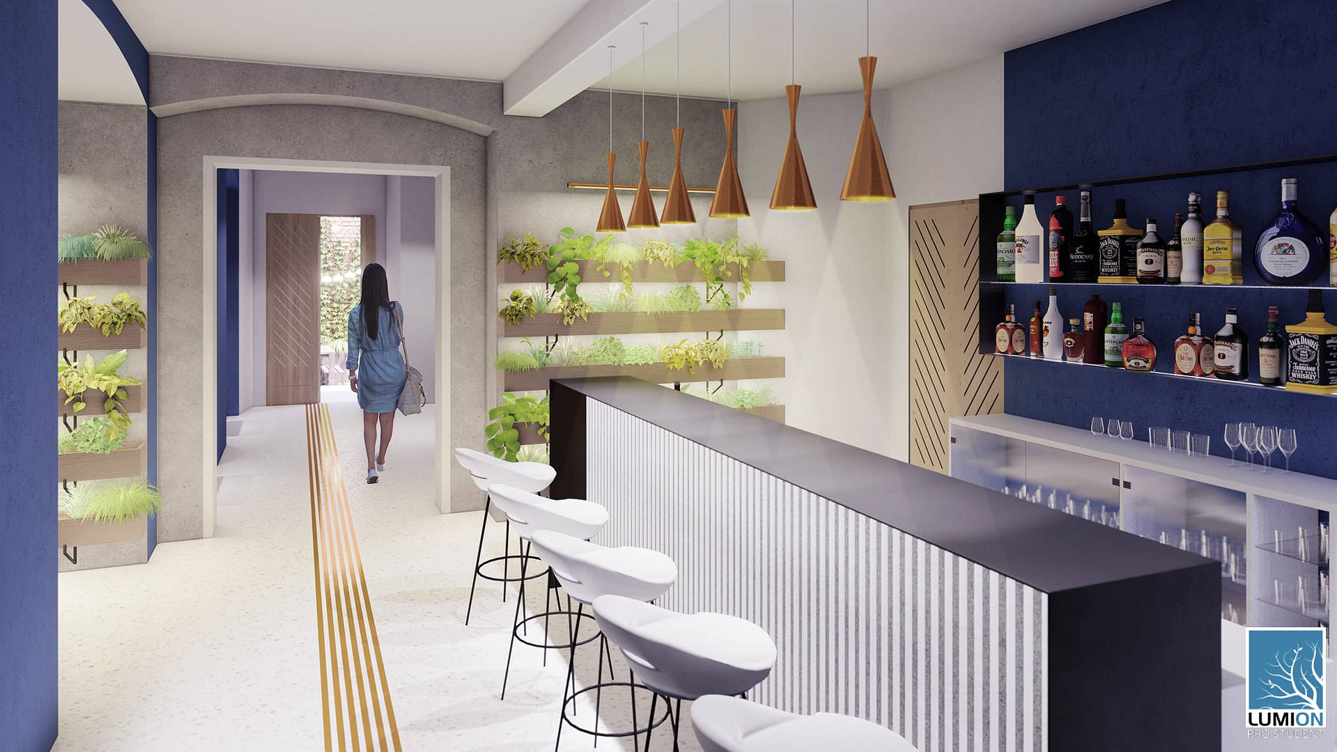 návrh moderní restaurace ve městě Úštěk