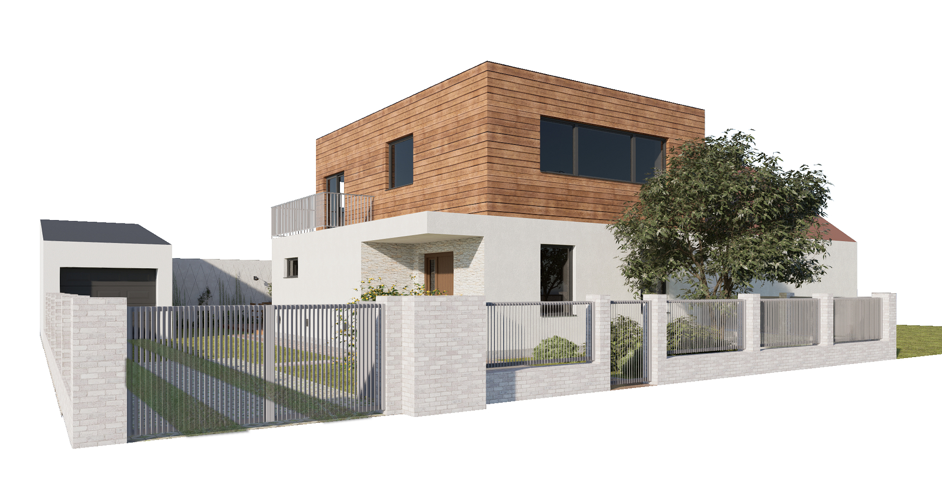 návrh fasády, rekonstrukce RD, Ing. arch. Ivana Volková, Architektiv,
