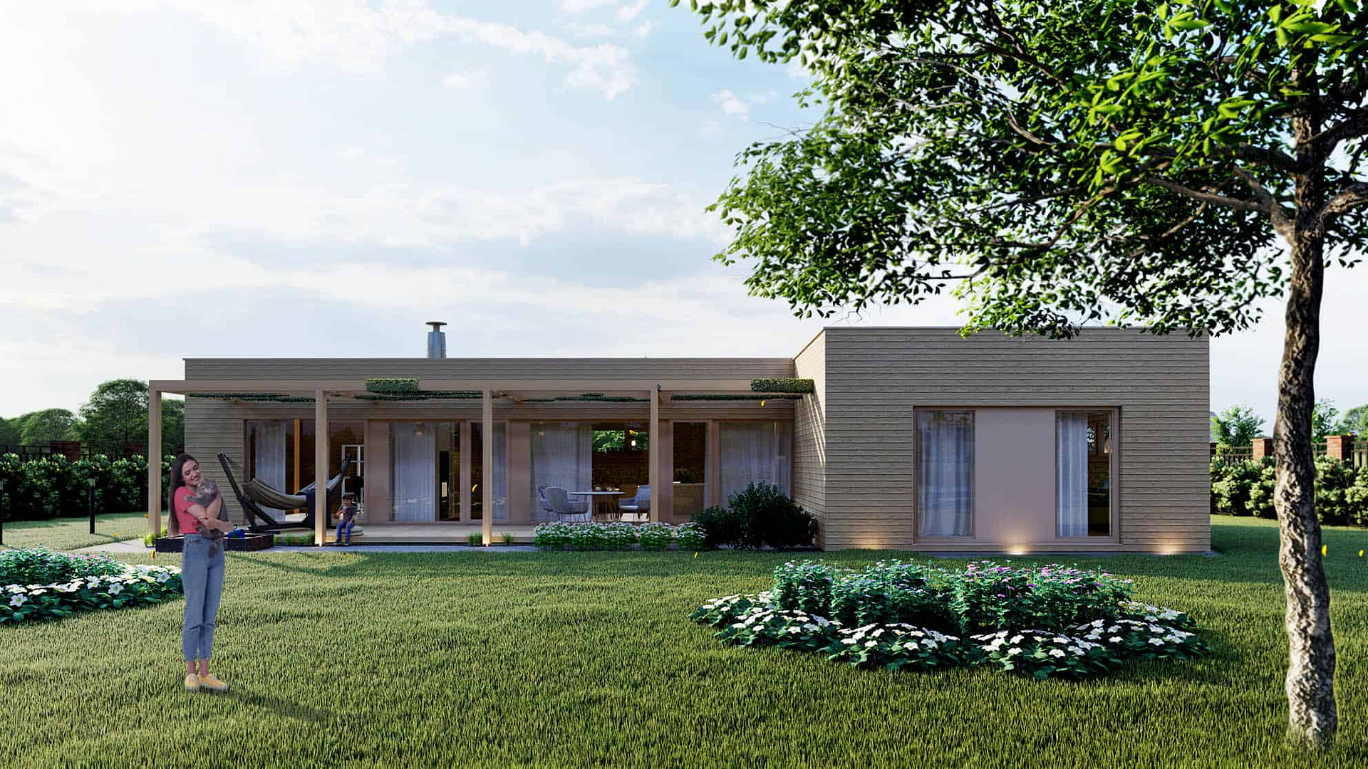 exteriérové vizualizace Vesper Homes
