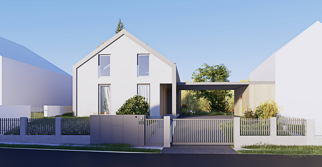 moderní rodinný dům s garáží