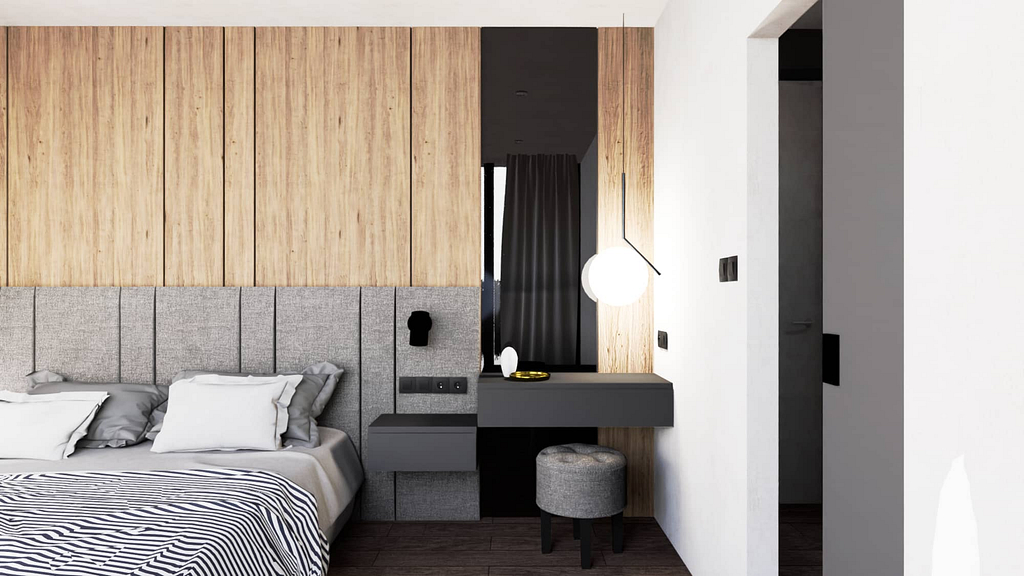 ložnice a vizualizace pro Objectum