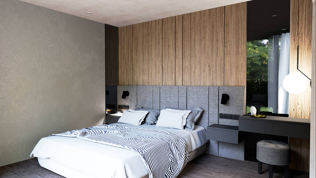 ložnice a vizualizace pro Objectum