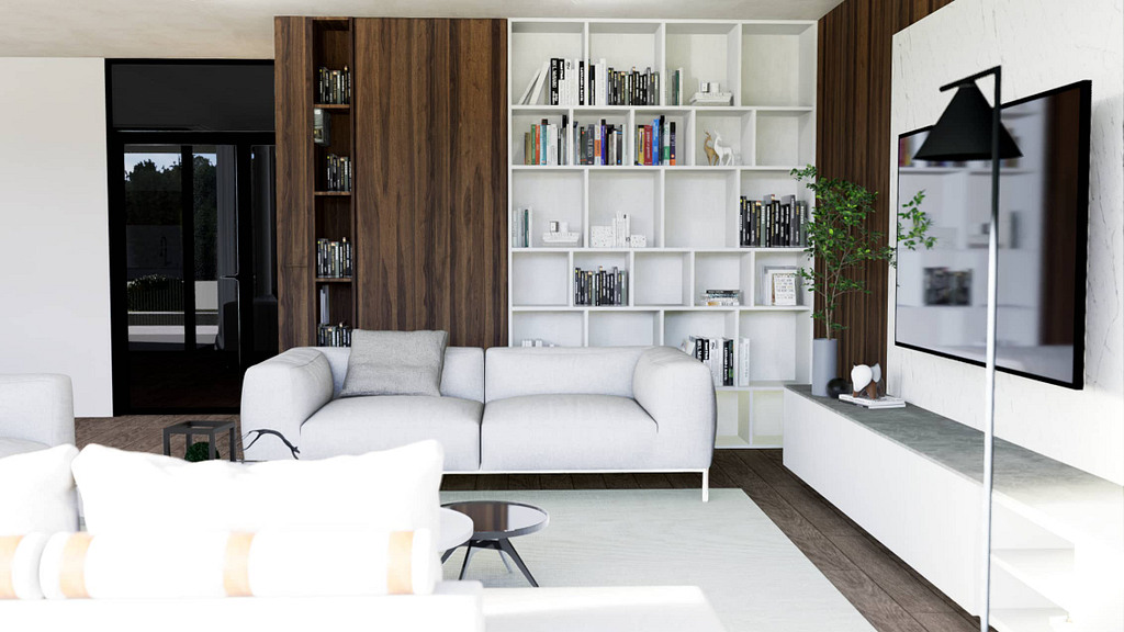 obývací pokoj a vizualizace pro Objectum