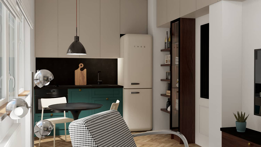 Retro byt, kompletní rekonstrukce malého bytu