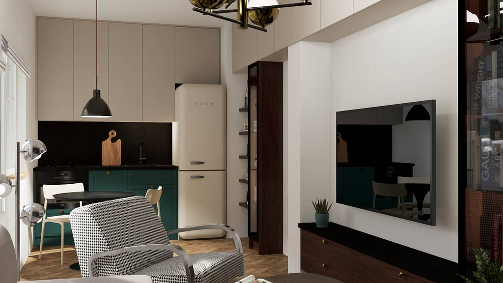 Retro byt, rekonstrukce malého bytu