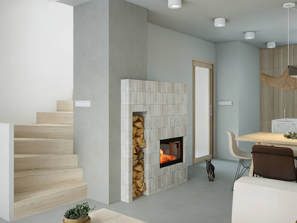 návrh interiéru Olomouc, architekt olomouc, moderní interiér, realizace interiéru olomouc, návrh rodinného domu, světlý interiér