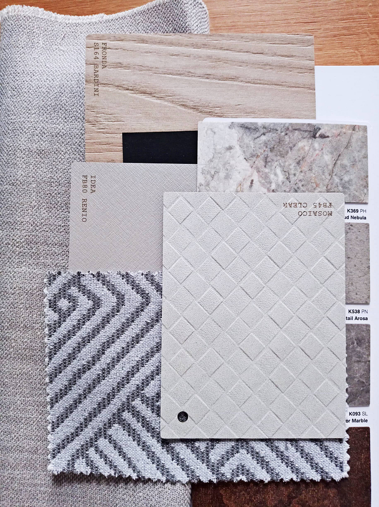 moodboard interiéru, návrh interiéru